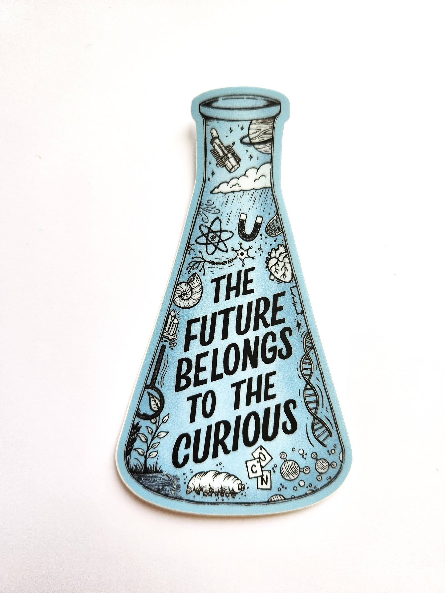 "The Future Belongs to the Curious" Sticker