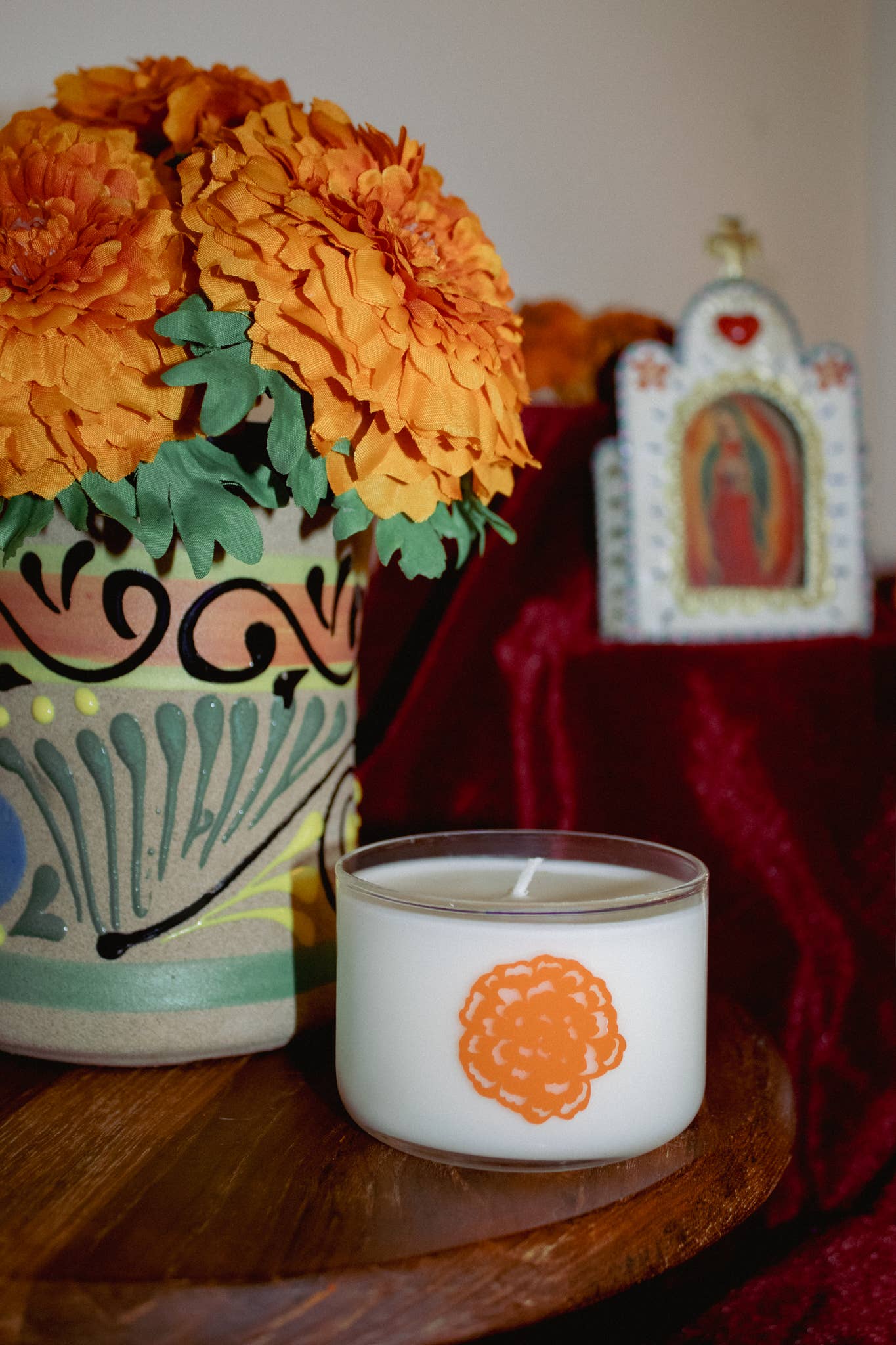 Ofrenda Mini Candle / Dia De Los Muertos Inspired