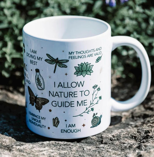 Nature-Inspired Daily Affirmation Mug