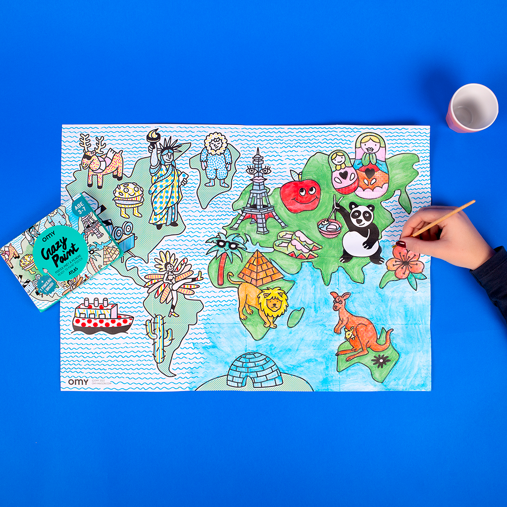 Crazy Paint - ATLAS Coloring Poster