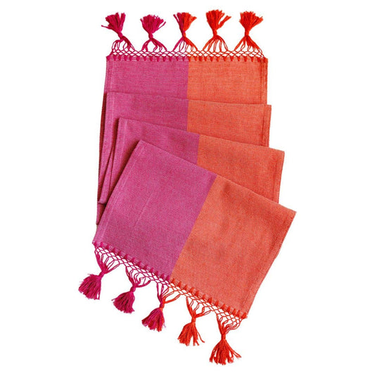 Table Runner - Rosa Mexicano Pink and Orange