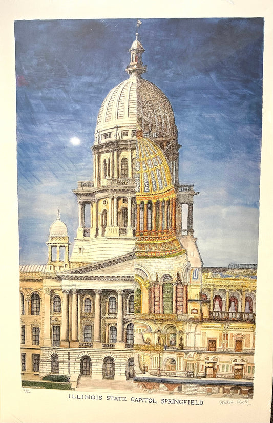 "IL Capitol Cut-Away" Art Print