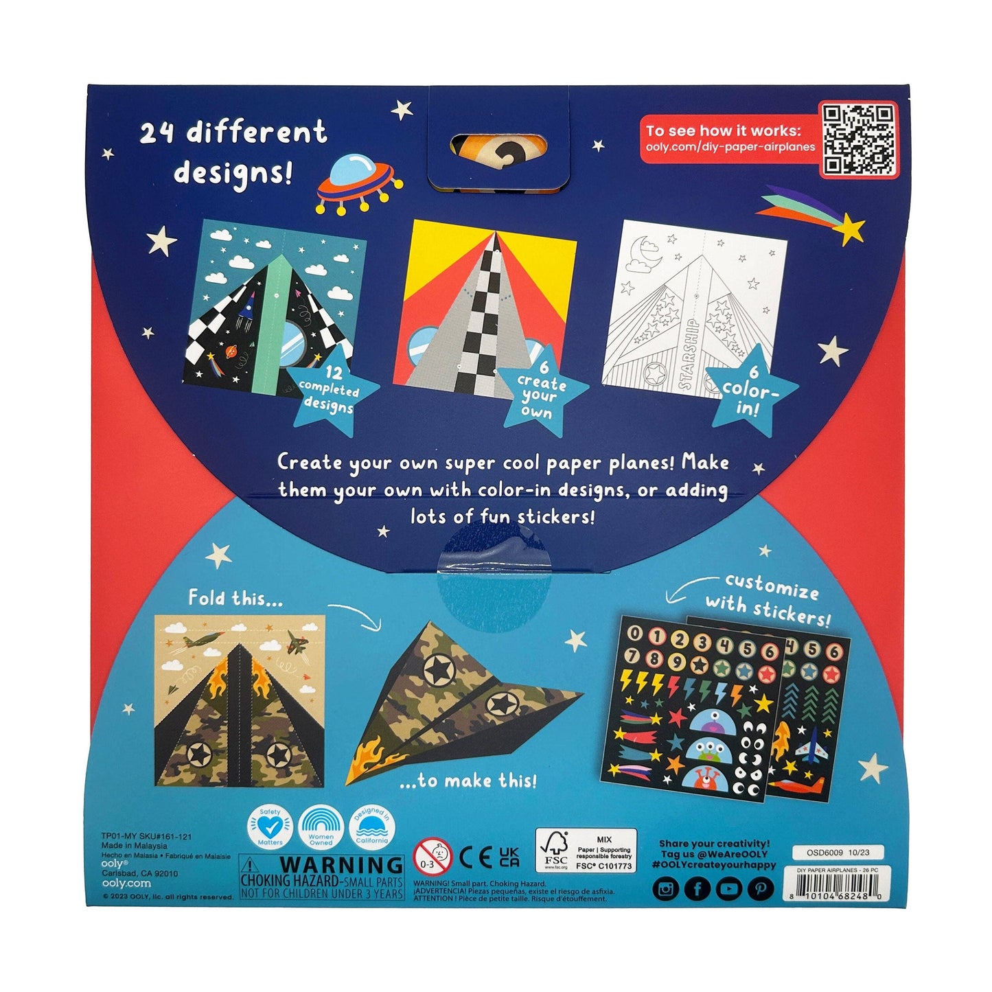 DIY Paper Airplanes (Set of 24)