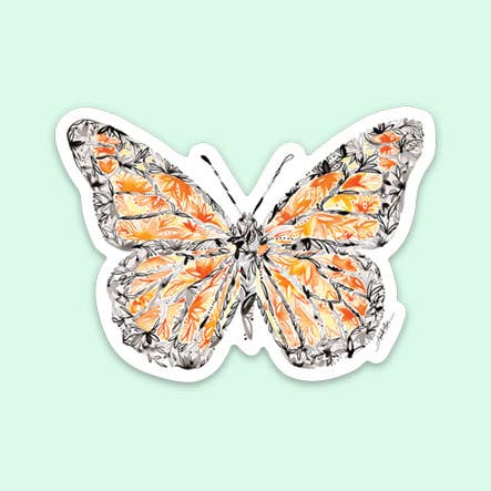 Monarch Butterfly Vinyl Sticker