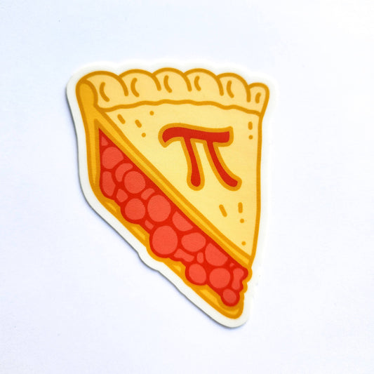 Pi Pie Slice Sticker