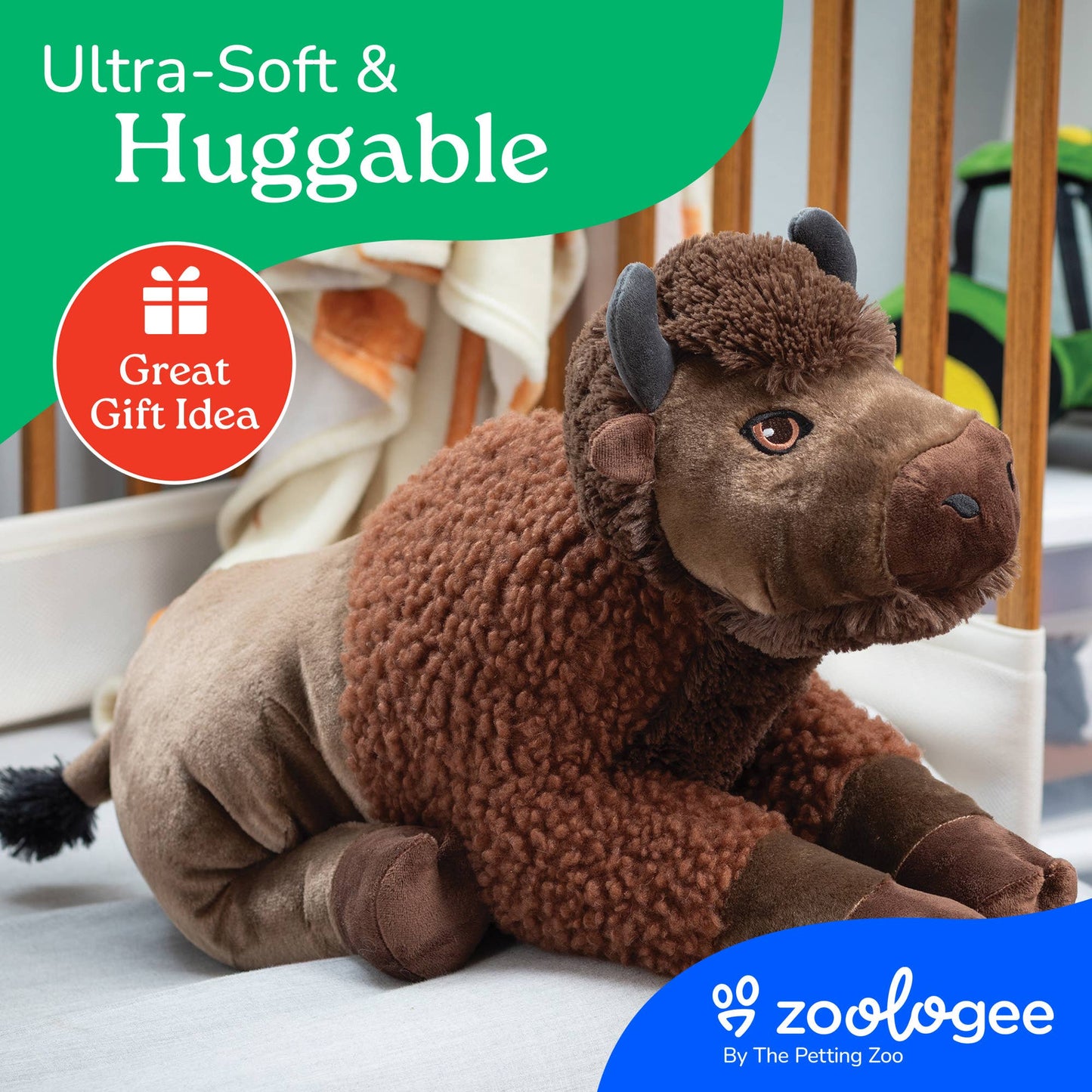 Bison Stuffed Animal - Jumbo