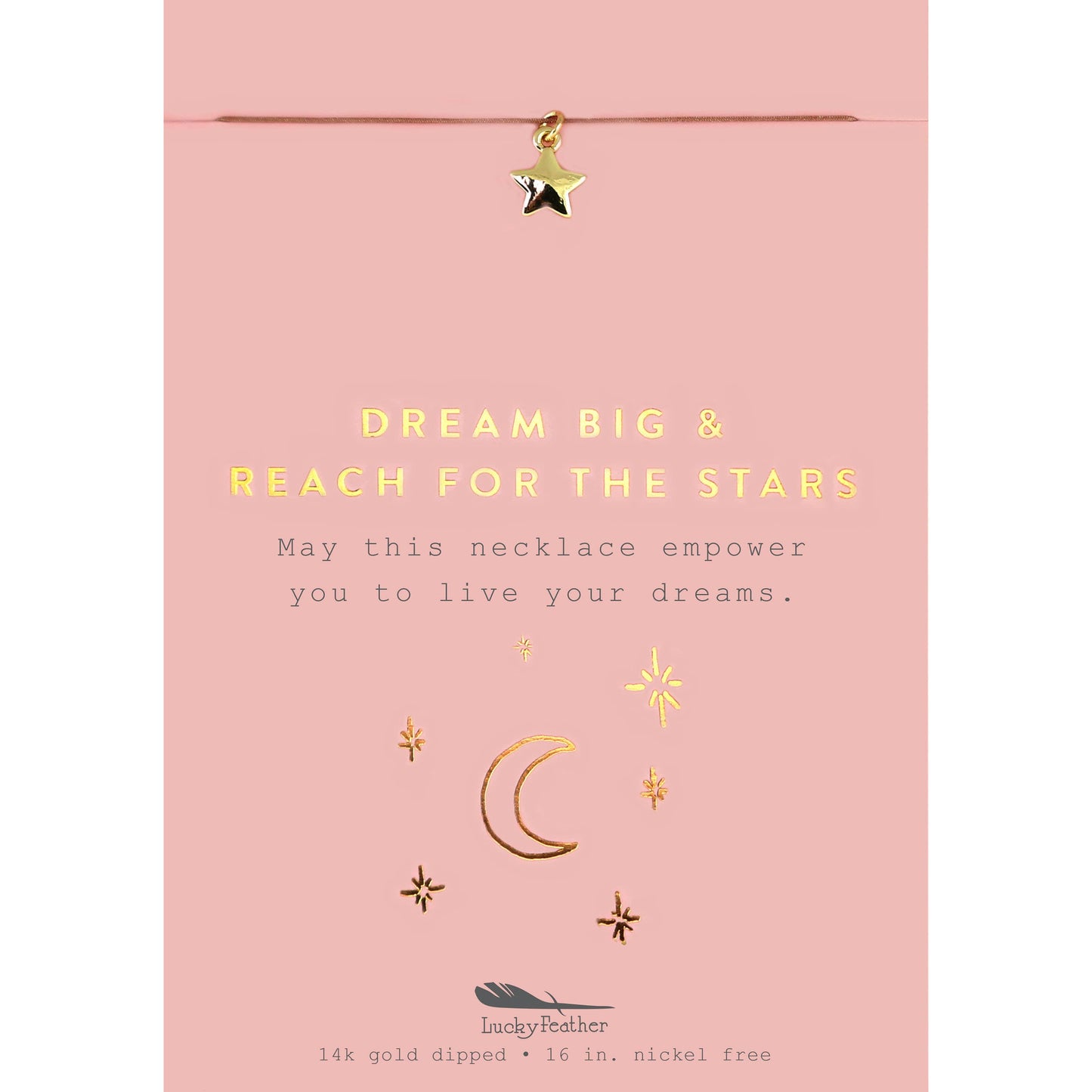 "Dream Big" Gold Star Necklace