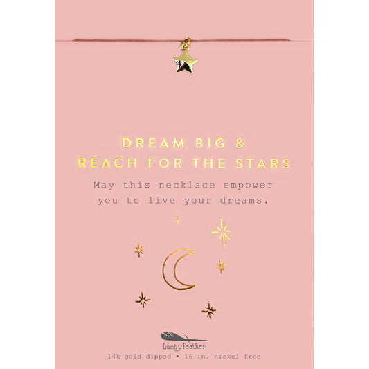 "Dream Big" Gold Star Necklace