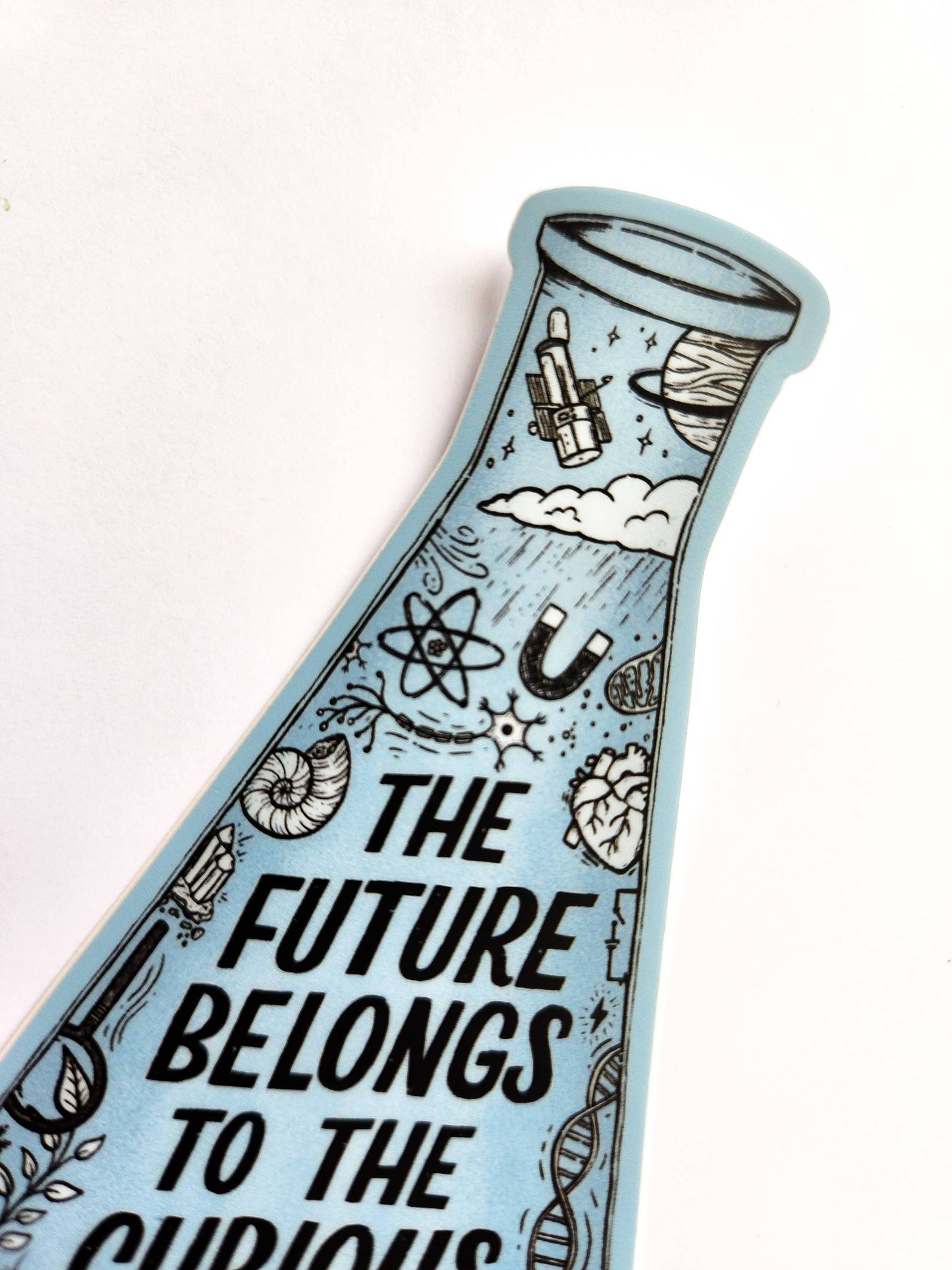 "The Future Belongs to the Curious" Sticker