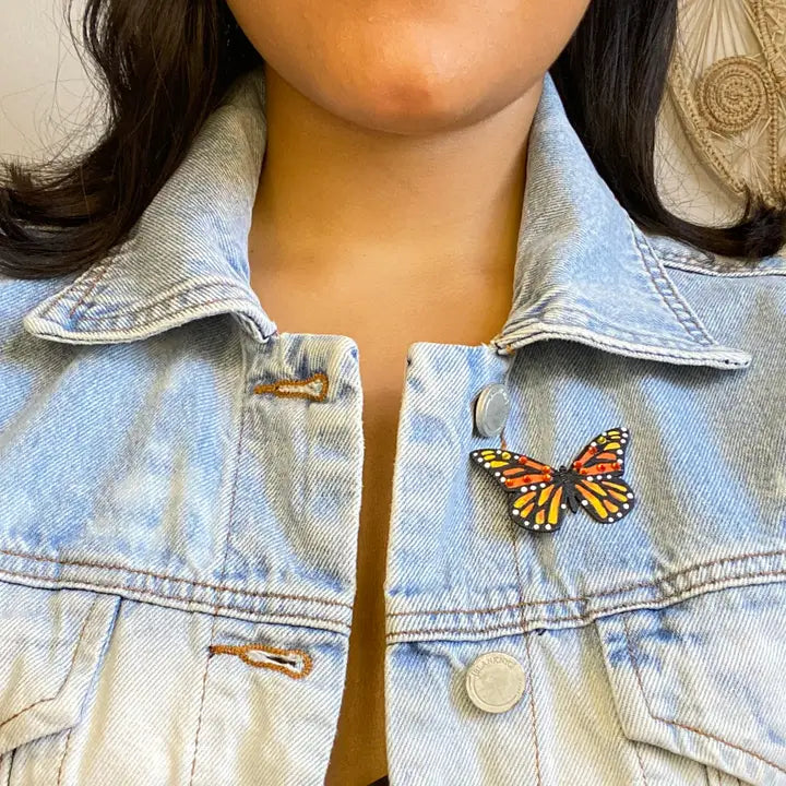 Monarch Butterfly Brooch