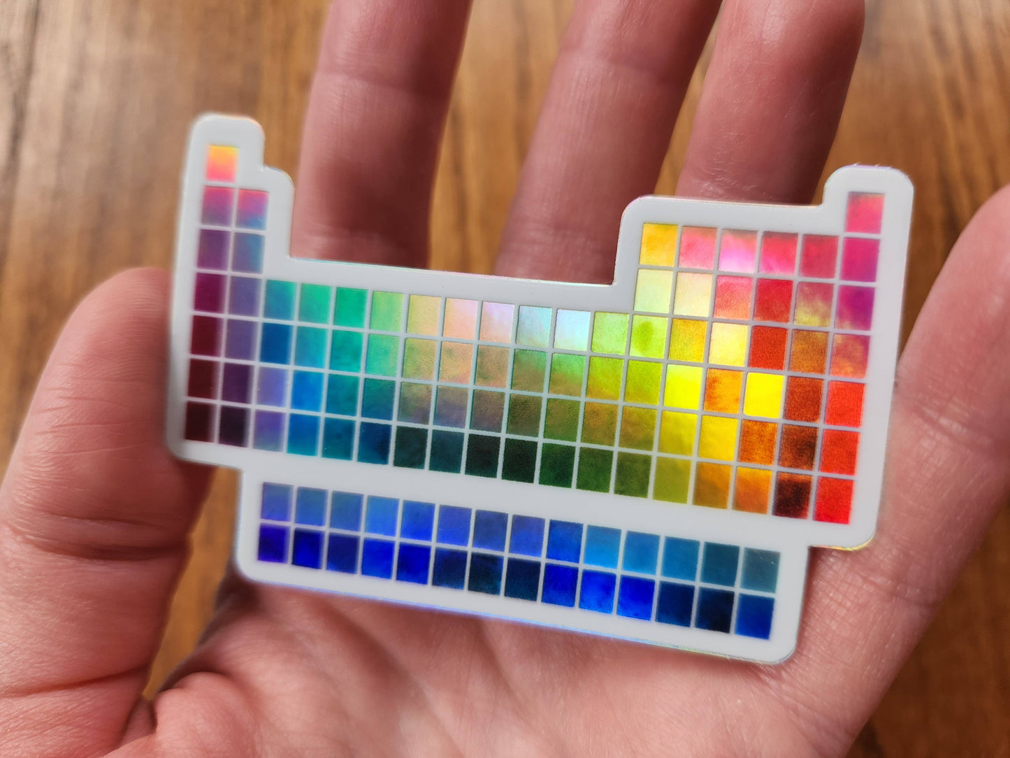Holographic Periodic Table Sticker