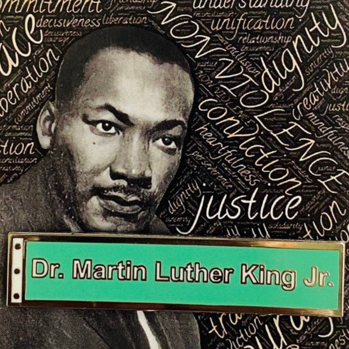 MLK Street Sign - Hard Enamel Pin