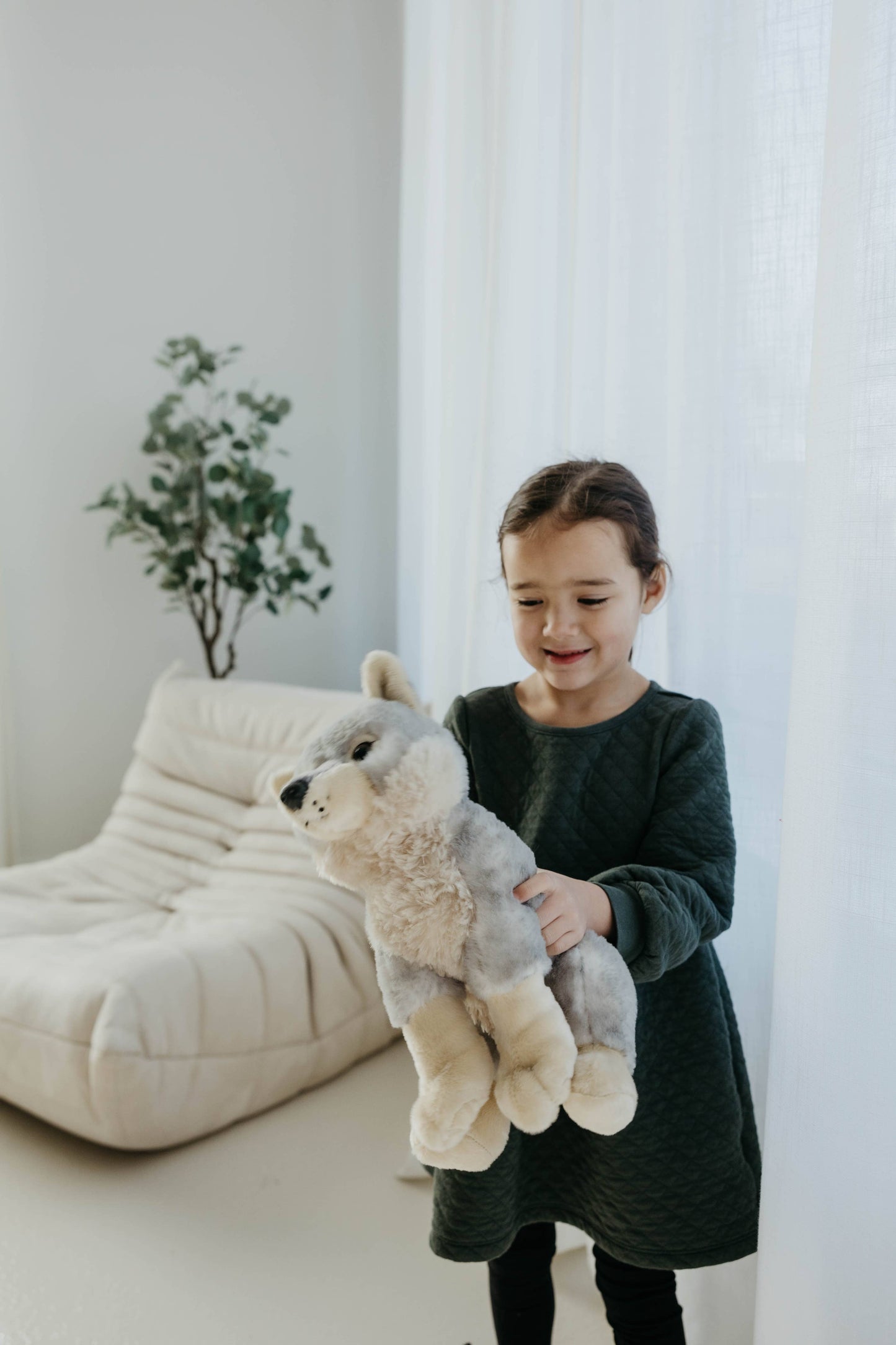 Grey Wolf Stuffed Animal