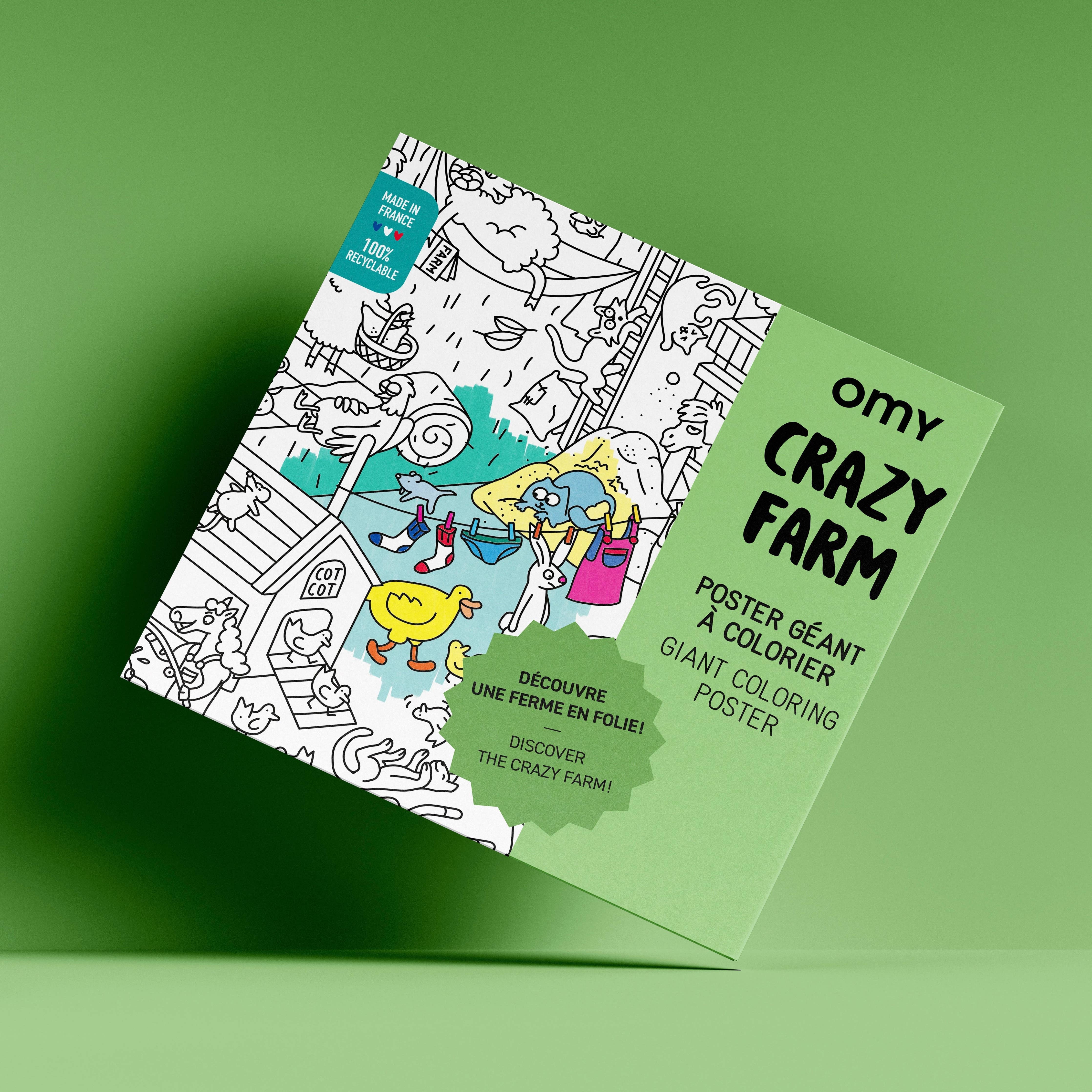 Crazy Farm Giant Coloring Poster – Illinois State Museum - the Shop