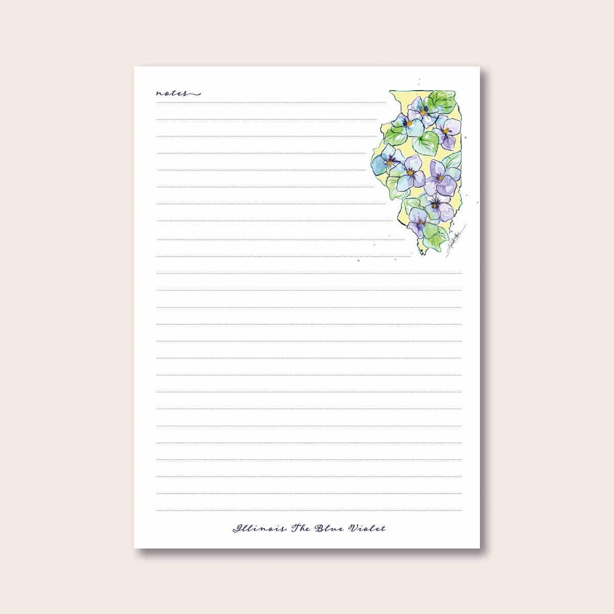 Illinois Desk Notepad