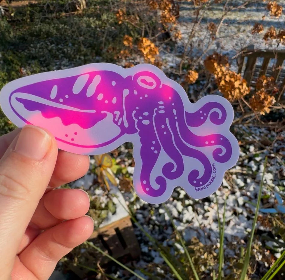 Color-Morphing Cuttlefish Sticker