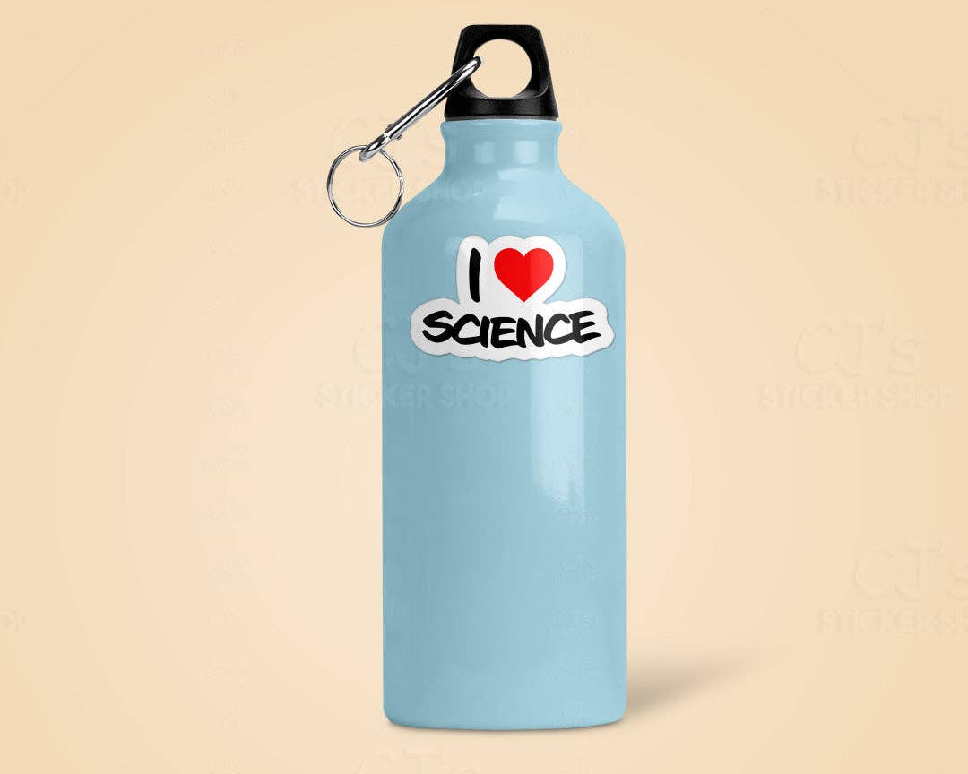 I Love Science Sticker Vinyl Decal