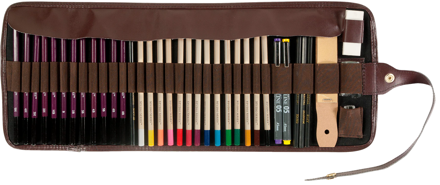 Roll-Up Canvas Pencil Case