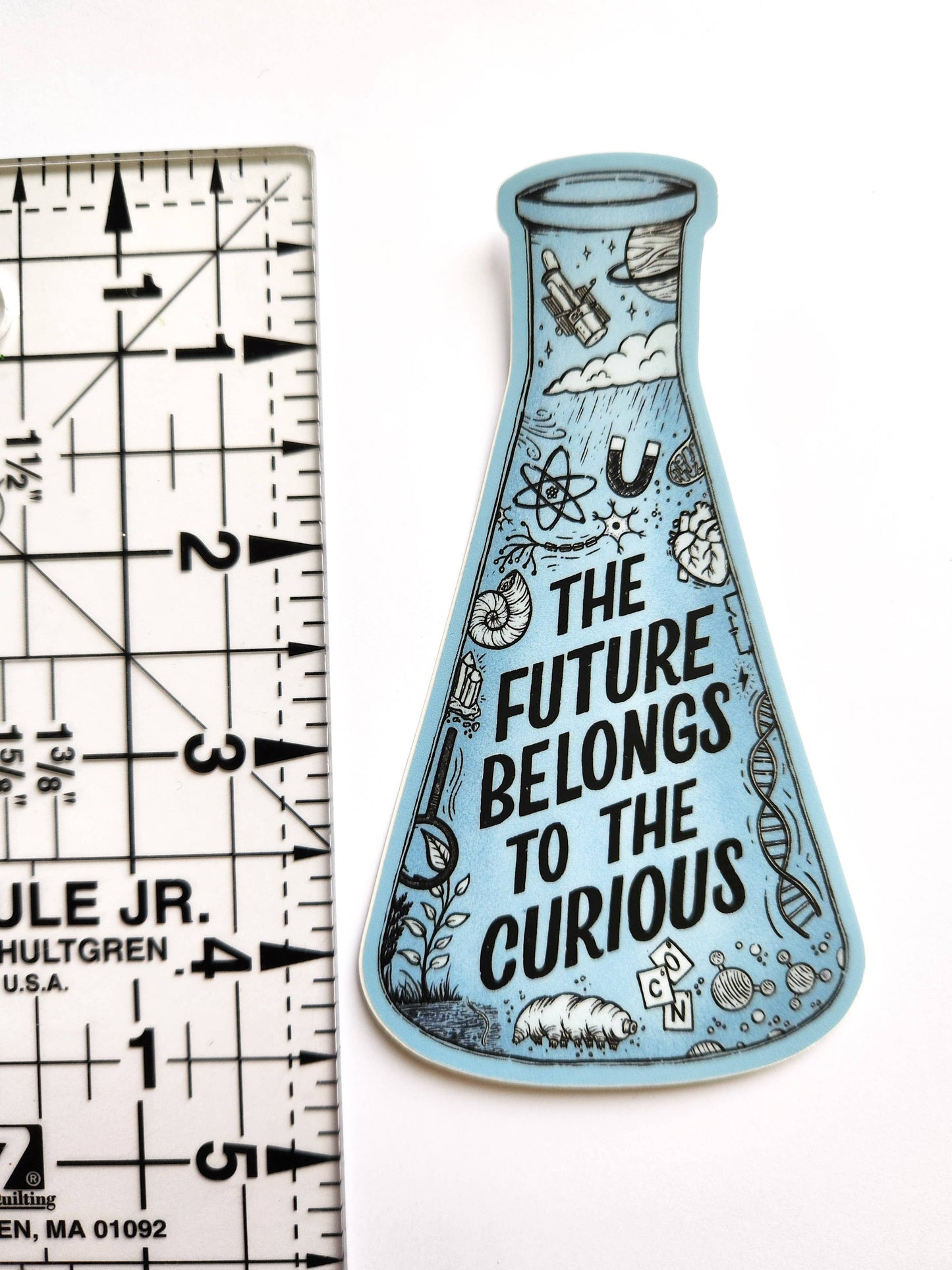 "The Future Belongs to the Curious" Sticker
