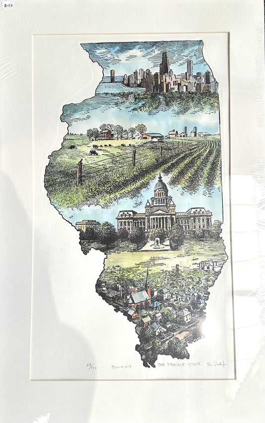 "IL Prairie State" Art Print