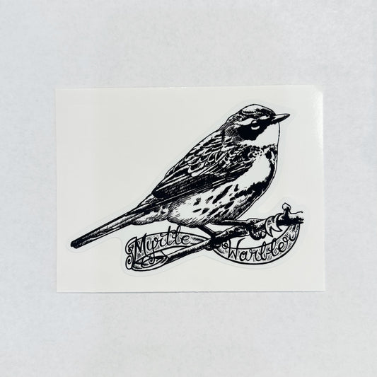Myrtle Warbler Sticker