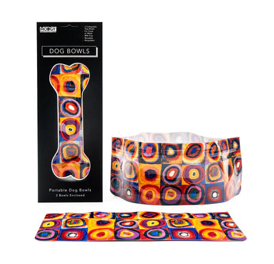 Kandinsky Circles Dog Bowls