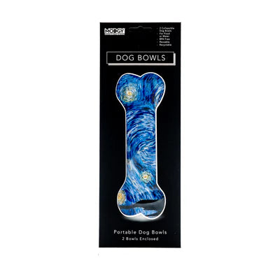 Starry Night (Van Gogh) Dog Bowls