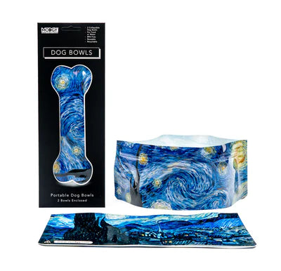 Starry Night (Van Gogh) Dog Bowls