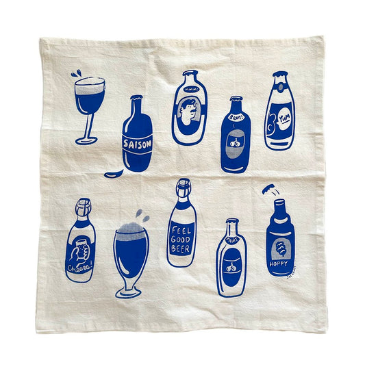 "Beer Bottle" Tea Towel
