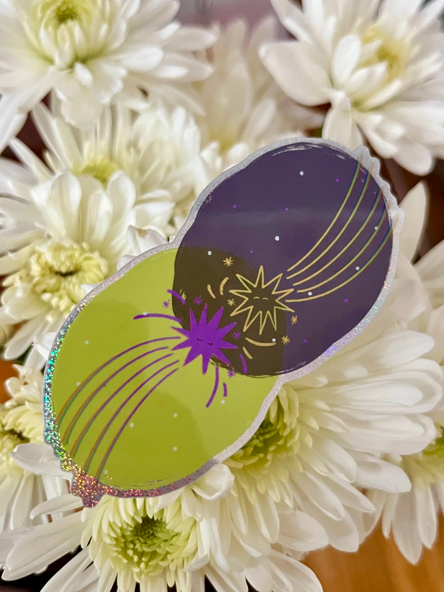 Shooting Stars Holo Sticker