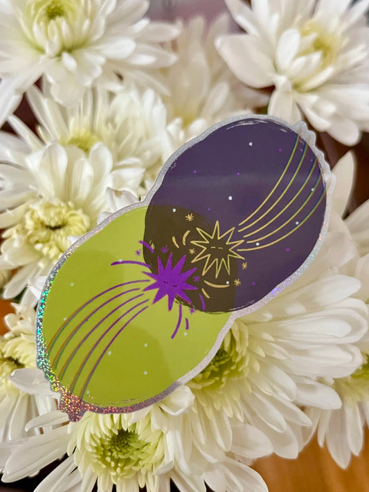 Shooting Stars Holo Sticker