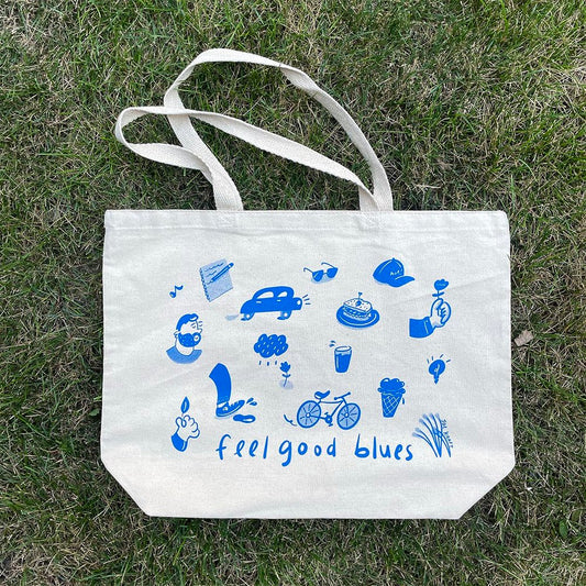 "Feel Good Blues" Tote Bag