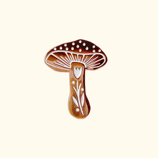 Mushroom Enamel Pin