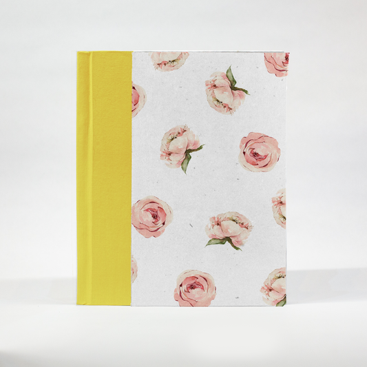 Handbound Journal - Peonies