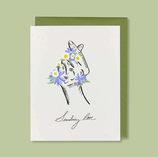 Sending Love Greeting Card