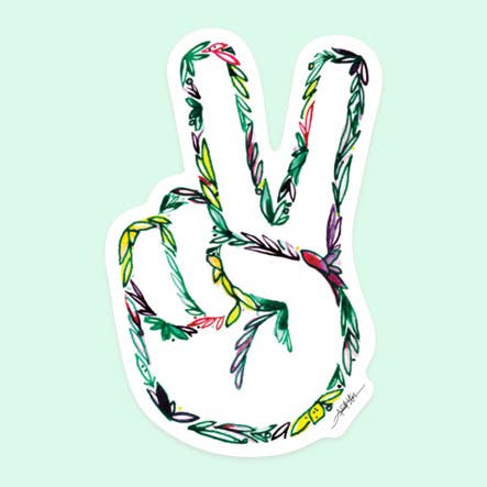 Peace Sign Vinyl Decal Sticker