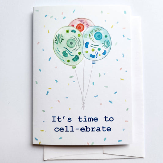 Time to Cell-ebrate Notecard