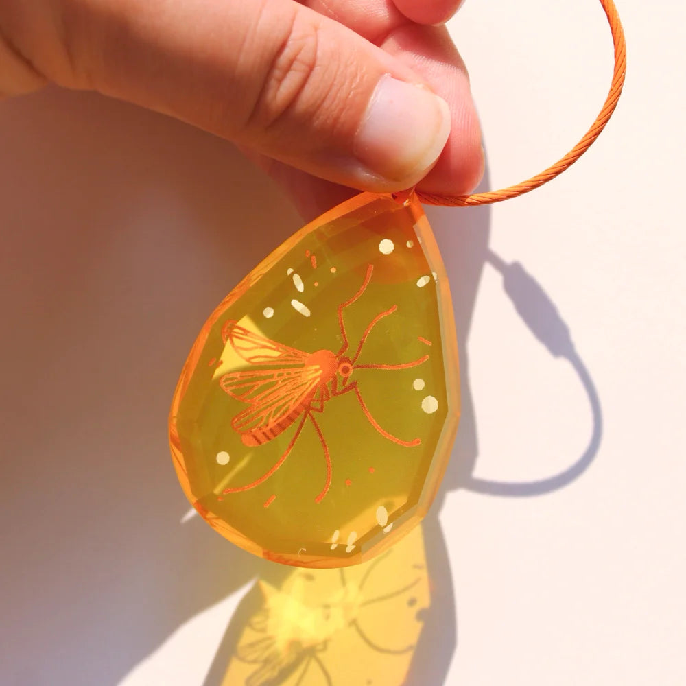 Amber Bug Acrylic Keychain