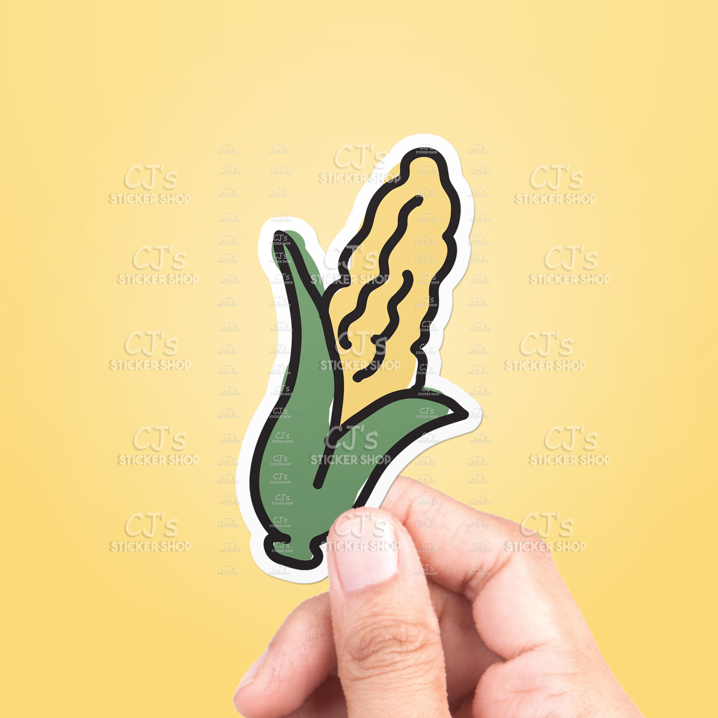 Corn Cob Sticker Vinyl Decal