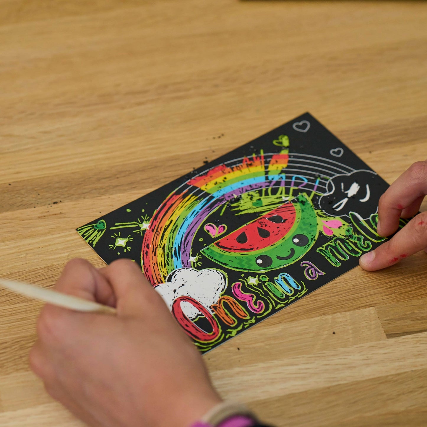 Scratch & Scribble Mini Scratch Art Kit - Friendly Fish