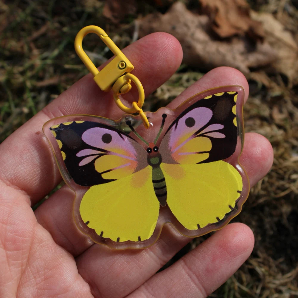 California Dogface Butterfly Acrylic Charm