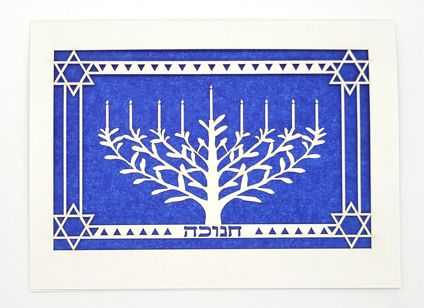 Happy Hanukkah - Menorah Note Card