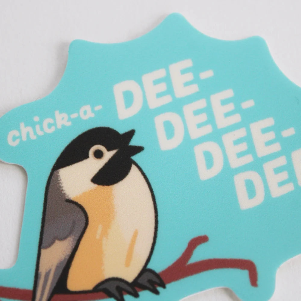 Chickadee Call Sticker