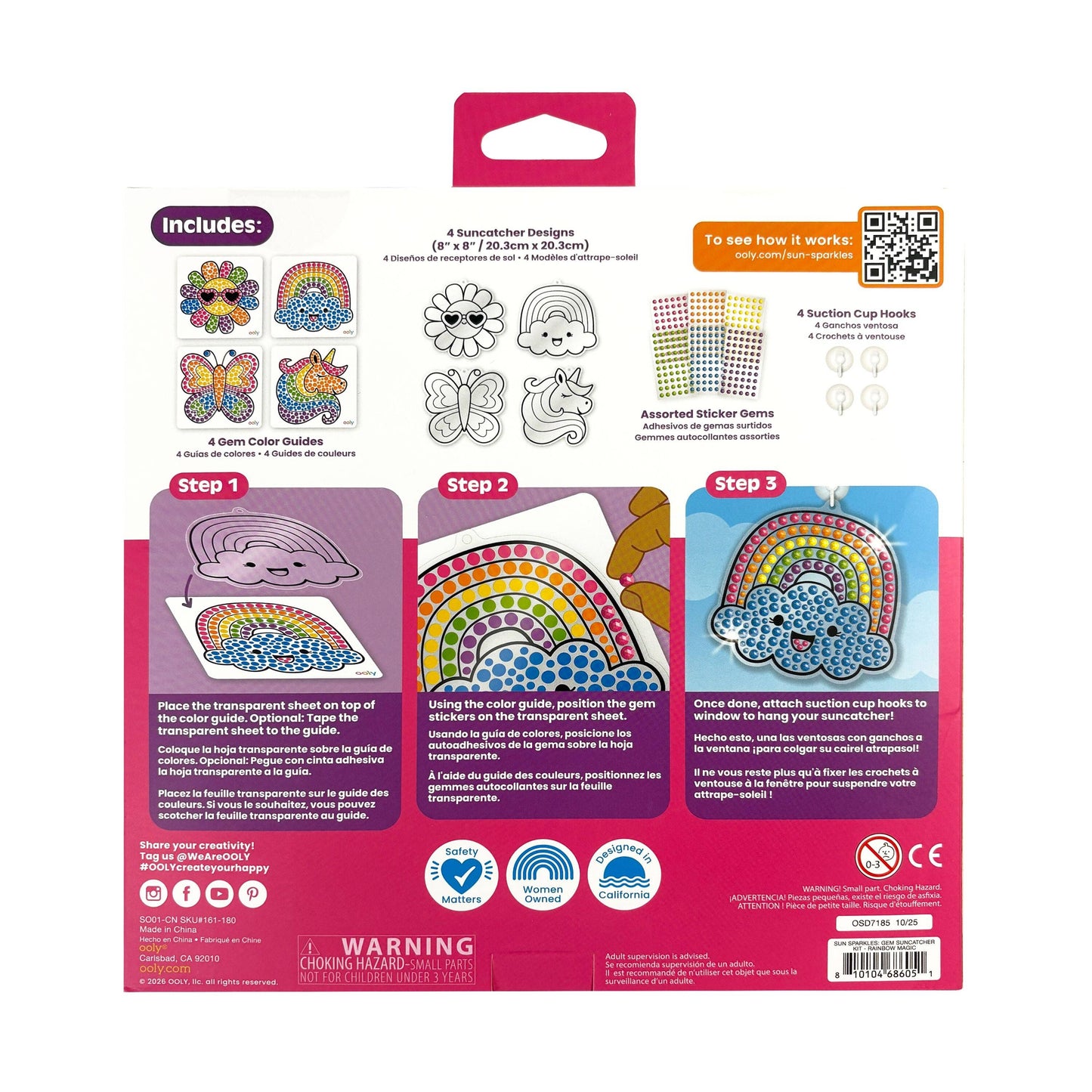Sun Sparkles Gem Suncatcher Kit - Rainbow Magic