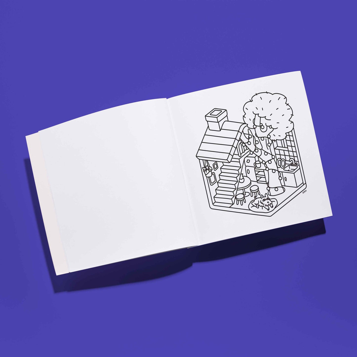 Cozy Art: Tiny House Coloring Notebook