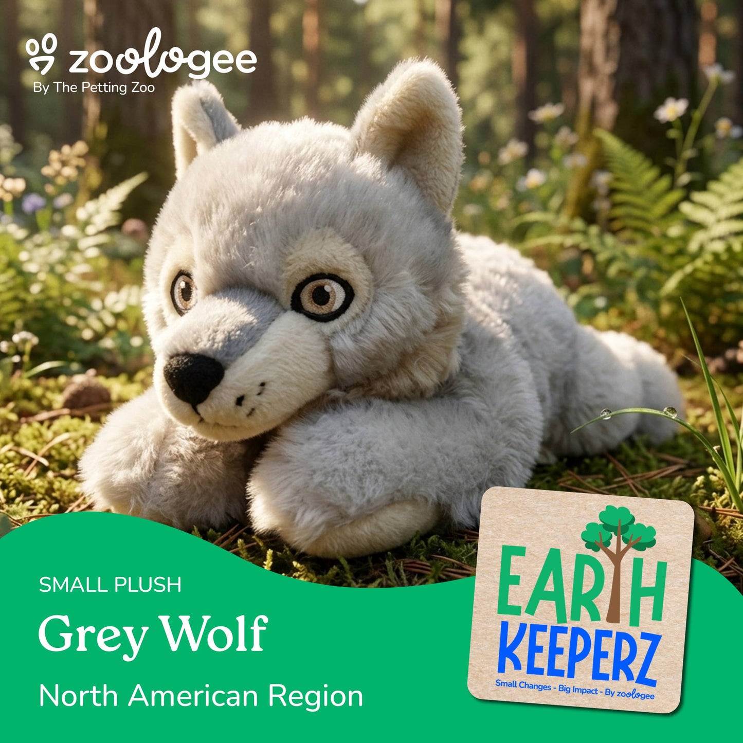 Grey Wolf Stuffed Animal