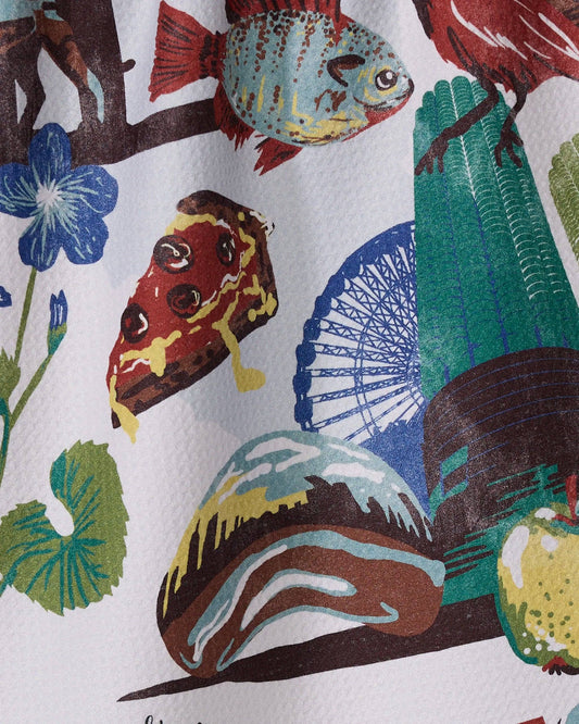 Greetings From Illinois - Tea Towel