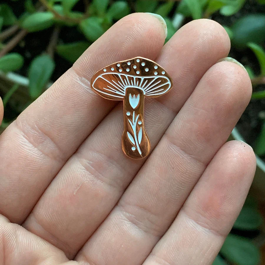 Mushroom Enamel Pin