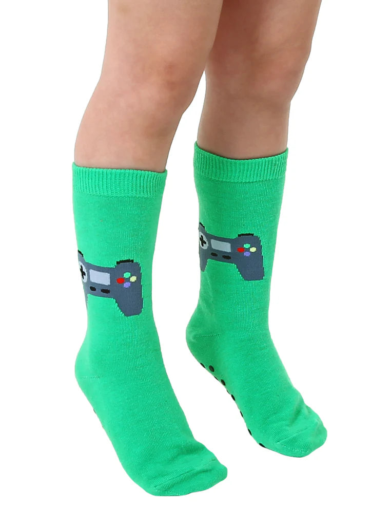 Kids Gamer 3D Packaged Crew Socks