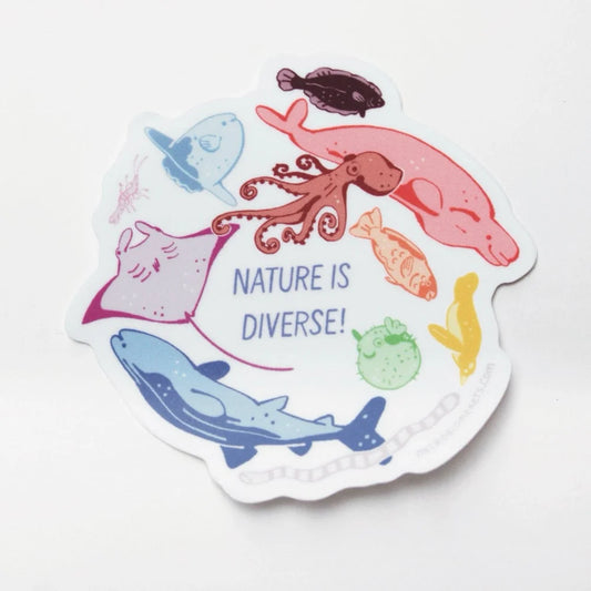 Nature Is Diverse Sticker